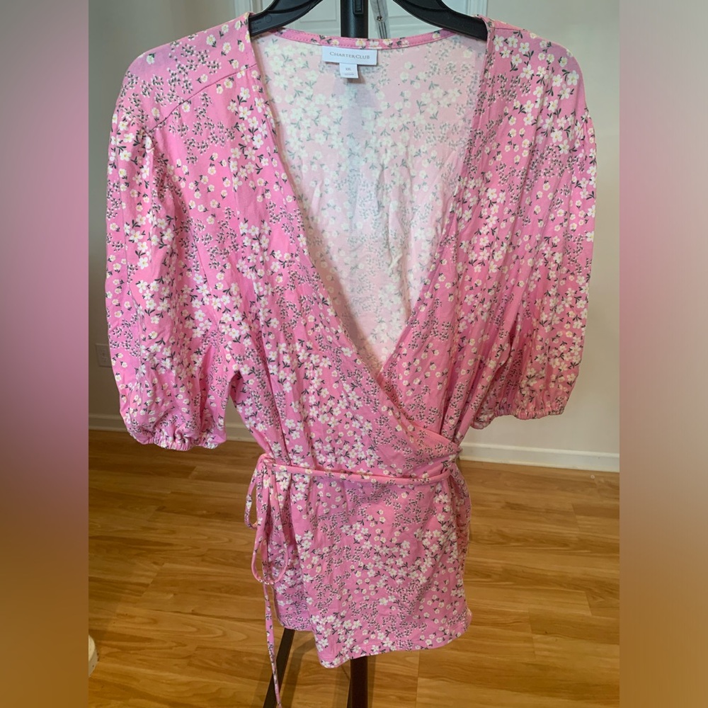 Charter Club Wrap Top Size XXL